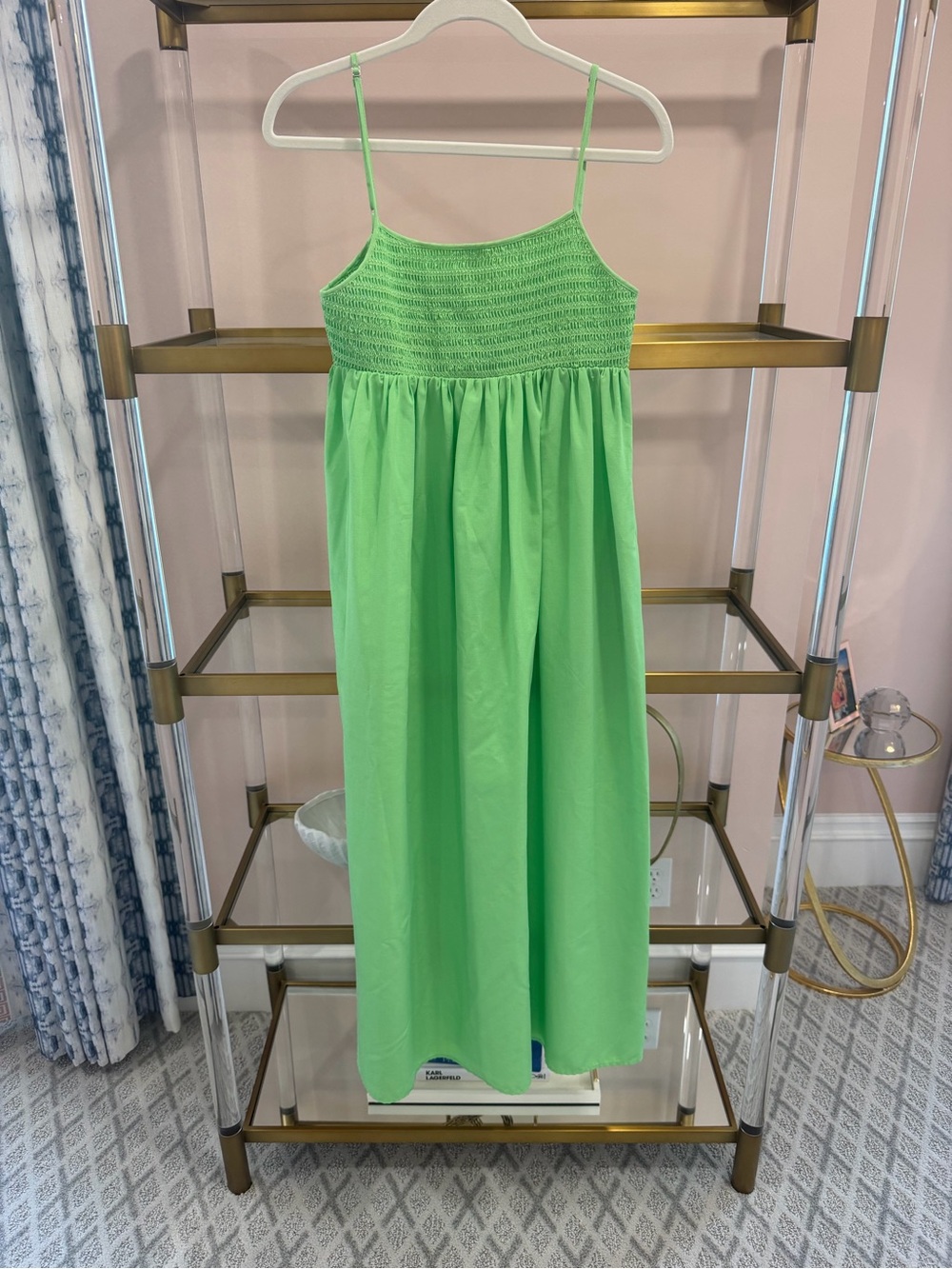 Zara Lime Green Smocked Top